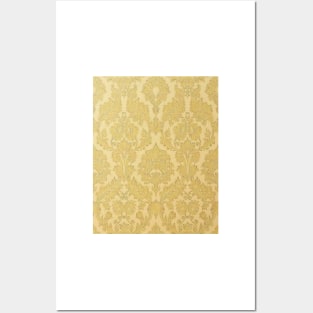 Golden baroque pattern Posters and Art